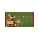 Cute Rudolph Reindeer Design Personalized Address Label