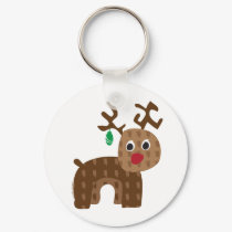 Cute Rudolph Reindeer keychains by christmasgiftshop Cute Rudolph Reindeer keychains