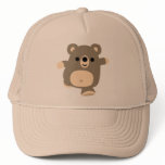 Cute Running Cartoon Bear Trucker Hat