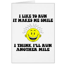 Cute running saying cards