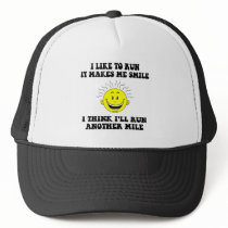 Cute running saying trucker hat