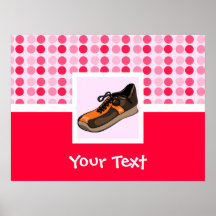 Cute Running Shoe Poster