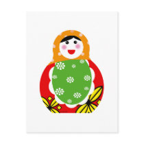 cute Russian nesting doll Post Card