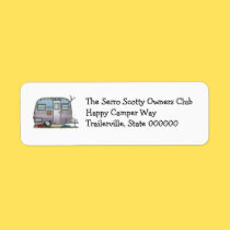 Cute RV Serro Scotty Camper Travel Trailer labels
