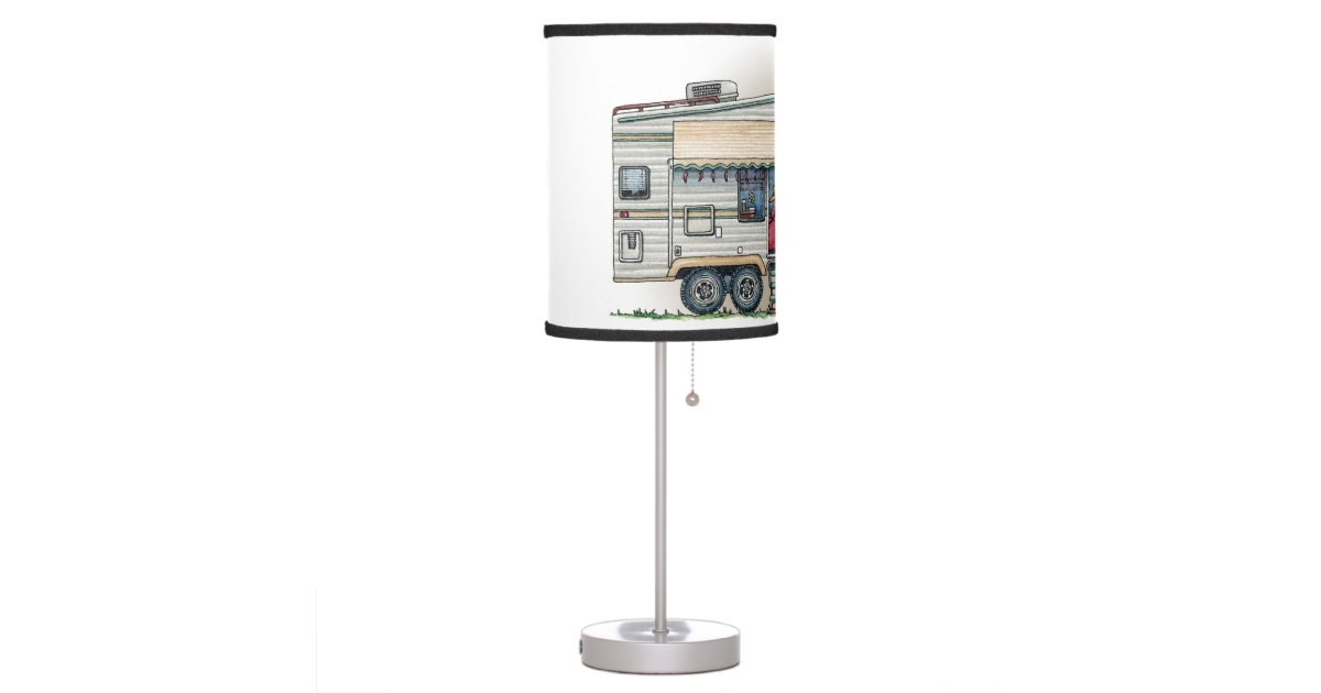 Cute RV Vintage Fifth Wheel Camper Travel Trailer Desk ...