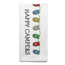 Cute RV Vintage Popup Camper Travel Trailer Cloth Napkin