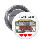 Cute RV Vintage Popup Camper Travel Trailer Pins