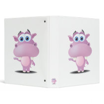 cute sad little hippo binders