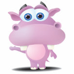 cute sad little hippo cut outs