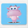 cute sad little hippo mouse mats