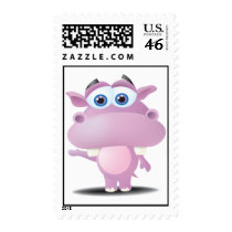 cute sad little hippo postage by doonidesignsanimals cute sad little hippo postage