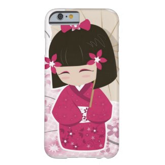 Cute Sakura Kokeshi Doll iPhone 6 Case