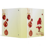 cute santa and ornaments notebook binders