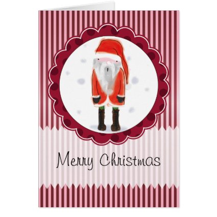 Cute Santa Christmas Card