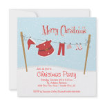 Cute Santa Christmas Holiday Party Invitations