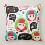 Cute santa christmas kids pillow ho ho ho pillows