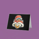 cute santa christmas penguin