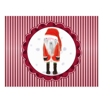 Cute Santa Christmas Post Card