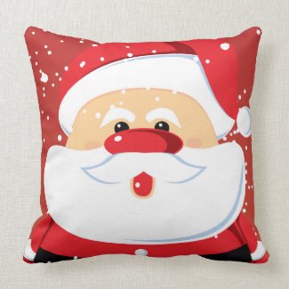 Cute Santa Claus Christmas design Pillow