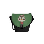 cute santa claus penguin character courier bags