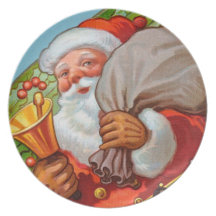 Cute Santa Claus Plates
