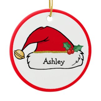 Cute Santa Helper Personalized Christmas Ornament