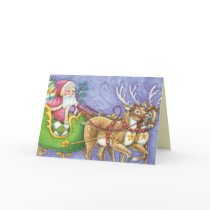Cute Santa - Kids Christmas Card