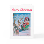 Cute Santa Merry Christmas Card