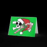 Cute Santa Skull cards