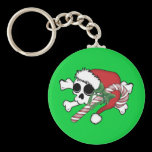 Cute Santa Skull keychains