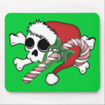 Cute Santa Skull mousepads
