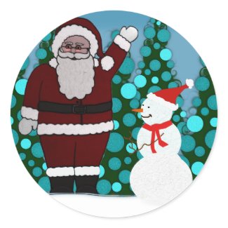 Cute Santa Sticker sticker