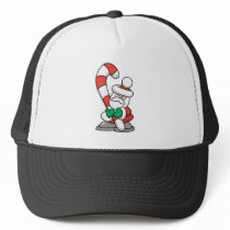 Cute Santa with Giant Candy Cane hats