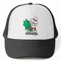 Cute Santa with Holly Leaves hats
