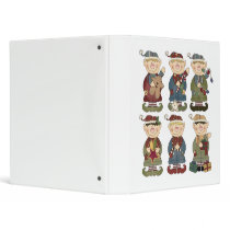 cute santas elves binders