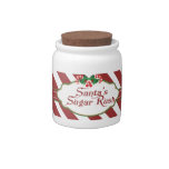 Cute Santa's Sugar Rush Christmas Candy jar