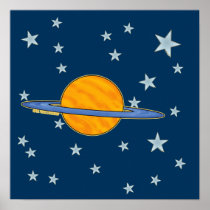 Cute Saturn Poster