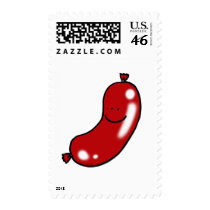 Cute sausage stamp