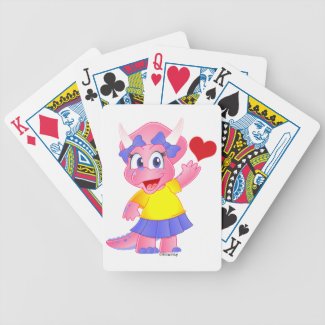 Cute Savannah Dino Cards (Heart) Bicycle Poker Cards