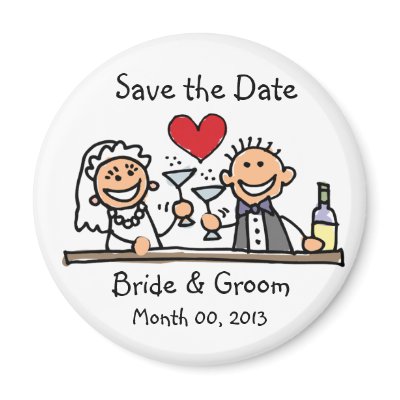 Cute Save the Date magnets