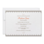 Cute Scalloped Border Bridal Shower Invitation