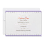 Cute Scalloped Border Bridal Shower Invitation
