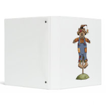 cute scarecrow bear binders