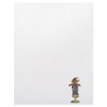 cute scarecrow bear custom letterhead