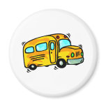 Cute School Bus Magnets