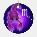 Cute Scorpio Zodiac Christmas Tree Ornaments