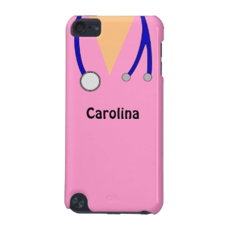 Cute Scrubs Nurses Personalized ipod Touch Case