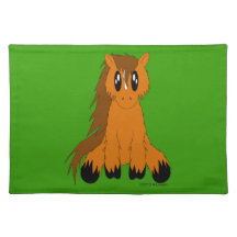 Cute Scruffy Pony Placemat
