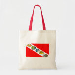 Cute Scubadorable Dive Flag Canvas Bags