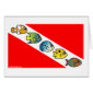Cute Scubadorable Dive Flag Greeting Card